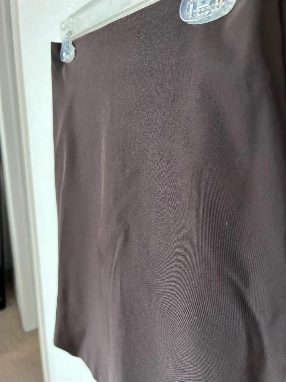 Jennie Maag Women's Large Chocolate Brown Straight A frame Bussines Casual Skirt